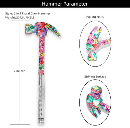 YOUMI Floral Hammer and Screwdriver Tool Set