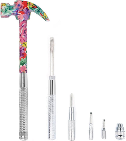 YOUMI Floral Hammer and Screwdriver Tool Set