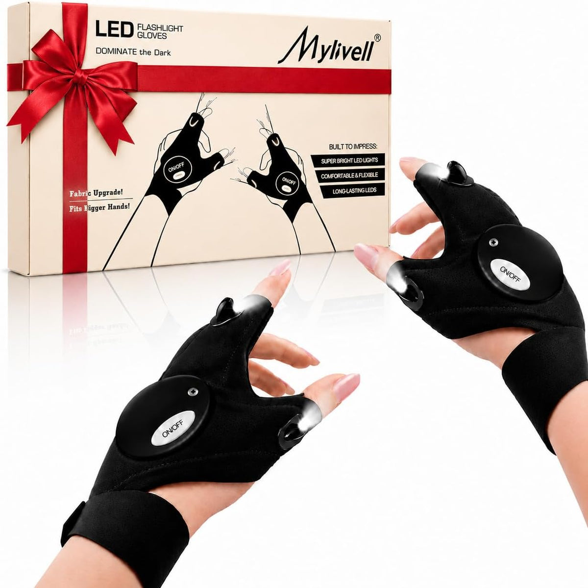 Mylivell LED Flashlight Gloves