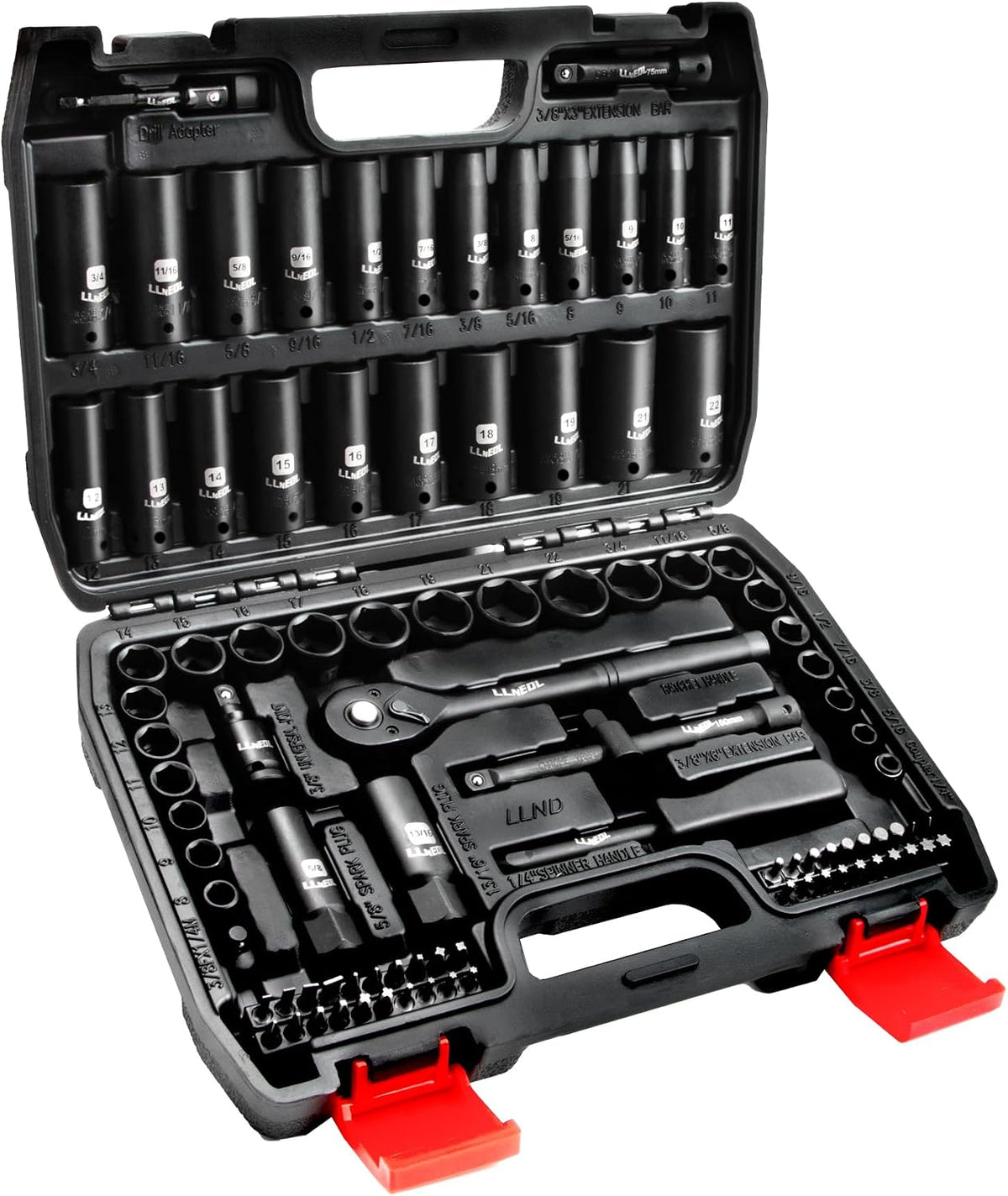 LLNEDL 3/8-Inch Impact Socket Set
