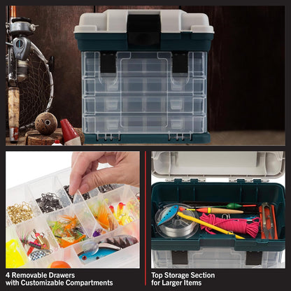 Stalwart Small Parts Organizer Tool Box